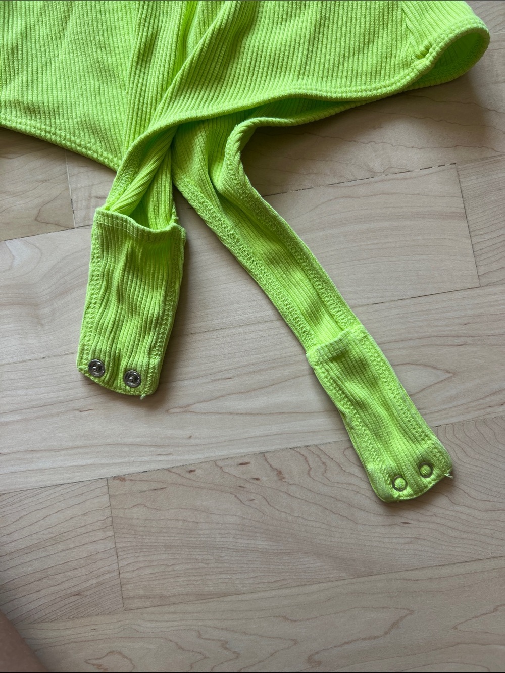 Agolde Neon Lime Ribbed Tank - Picture 3 of 4